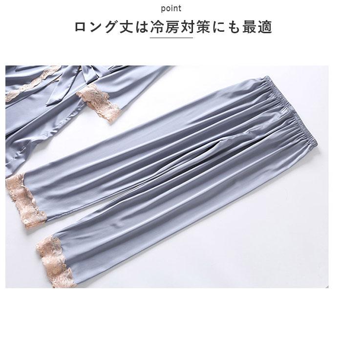 ルームウェア 通販ルームウェア レディース セット 5点 5点セット ネグリジェ ナイトウェア サテン 上下セット ガウン キャミソール ルームウェア | ブランド登録なし | 12