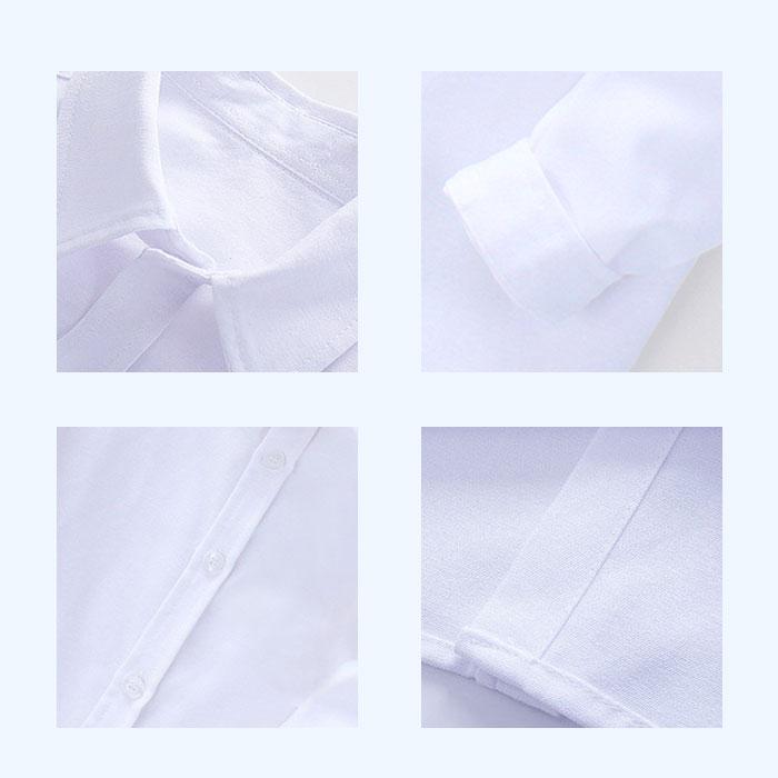 白 シャツ 男の子 長袖 通販 フォーマルシャツ スクールシャツ ワイシャツ カッターシャツ 衿付きシャツ フォーマル 長袖シャツ キッズ カジュアル 白 |  | 06