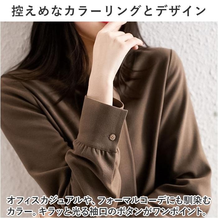 シャツ ブラウス レディース 通販 長袖 オフィス オフィスカジュアル スカーフカラー 長袖トップス ボウタイブラウス 上品 きれいめ おしゃれ かわいい シャツ |  | 06