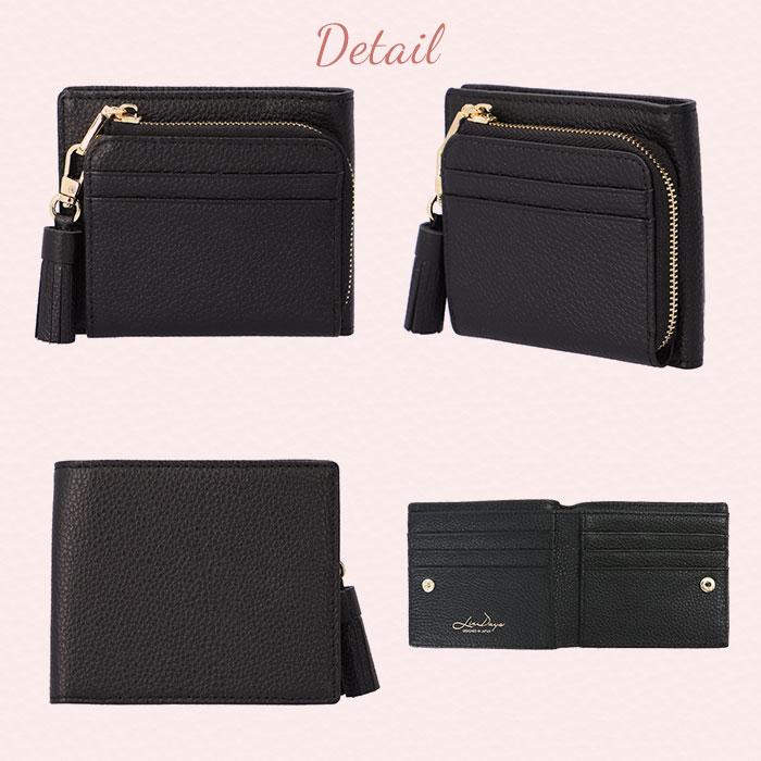 リズデイズ LIZDAYS 二つ折り財布 レディース ブランド 通販 本革 財布 カードケース 小銭入れ コンパクト ミニ 革 レザー L字ファスナー チャーム付き |  | 32