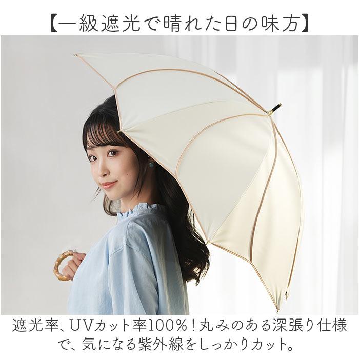 しーちゃん　完全遮光 100% 晴雨兼用日傘　日傘　遮光100% ベージュ しいちゃん 100%遮光日傘 ベージュ 完全遮光 傘 日傘 長傘