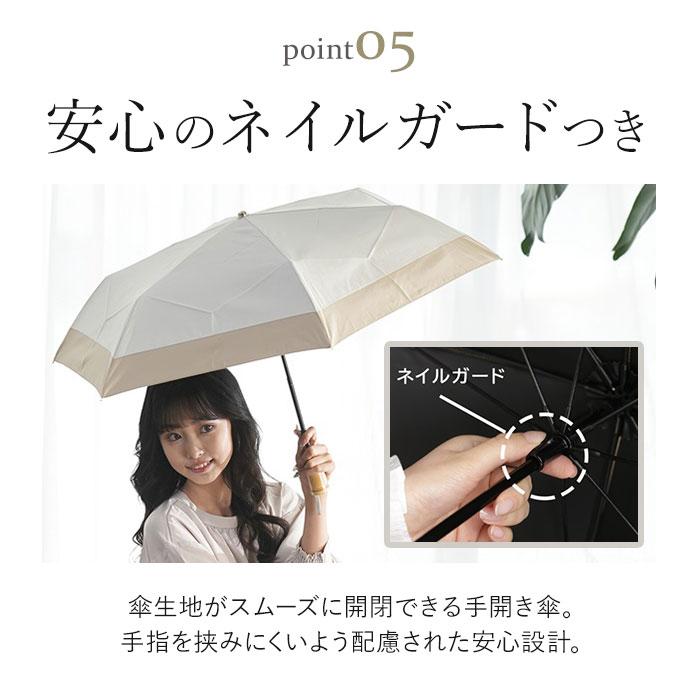 mukii 折りたたみ傘 UVカット mukii ミューキー 折りたたみ傘 UVカットネイビーとホワイト