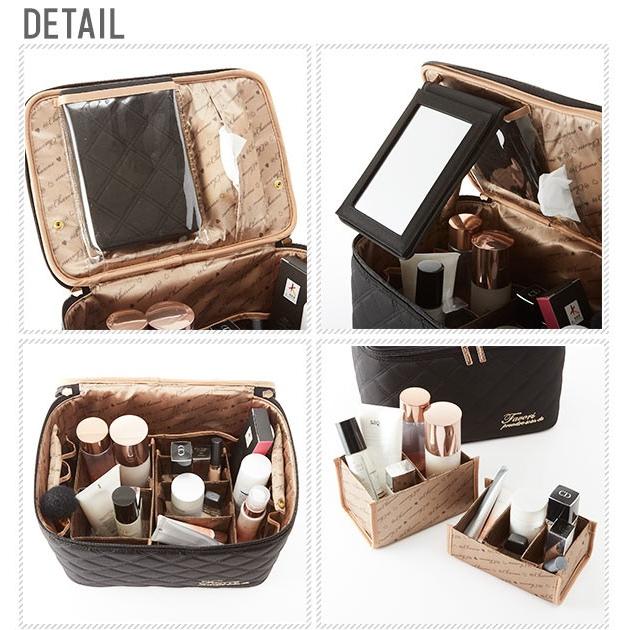 メイクボックス 鏡付き 持ち運び 大容量 使いやすい コスメボックス かわいい 可愛い おしゃれ お洒落 マルチバスケット ミニミラー付き Backyard Family 通販 Paypayモール