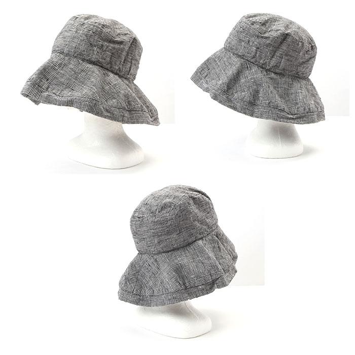 ハット lino 通販lino e lina ハット マノン チェック レディース リーノエリーナ マノン チェック 帽子 北欧雑貨 リトアニア おしゃれ シンプル リネン 麻 秋 | Lino e Lina | 11