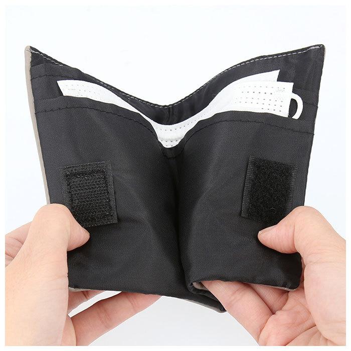 マスクケース 持ち運び 通販 おしゃれ かわいい マスクポーチ テッシュケース 一時保管 仕切り ポケット付き シンプル レディース メンズ 男女兼用 マスクケース | BACKYARD FAMILY | 06