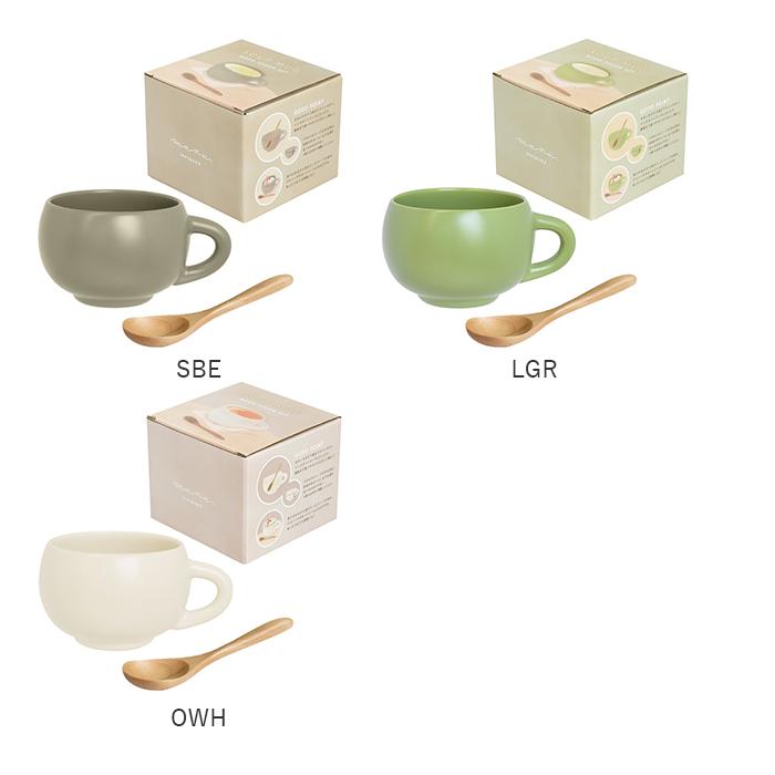 スープカップ スプーン付き 通販 スープマグ スープボウル 取っ手 スープ カップ 持ち手 スープマグカップ スプーン 木製 おしゃれ オシャレ スープカップ | MARU TO | 17