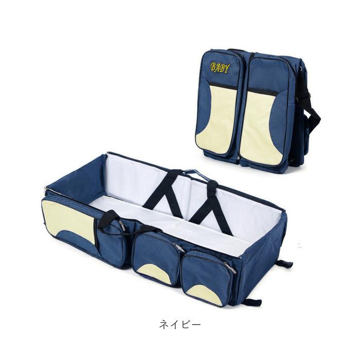 ポータブル ベビーベッド 通販 持ち運び 折りたたみ 折り畳み ショルダーバッグ マザーズバッグ ショルダー 2way コンパクト マザーバッグ ポータブル | ブランド登録なし | 18