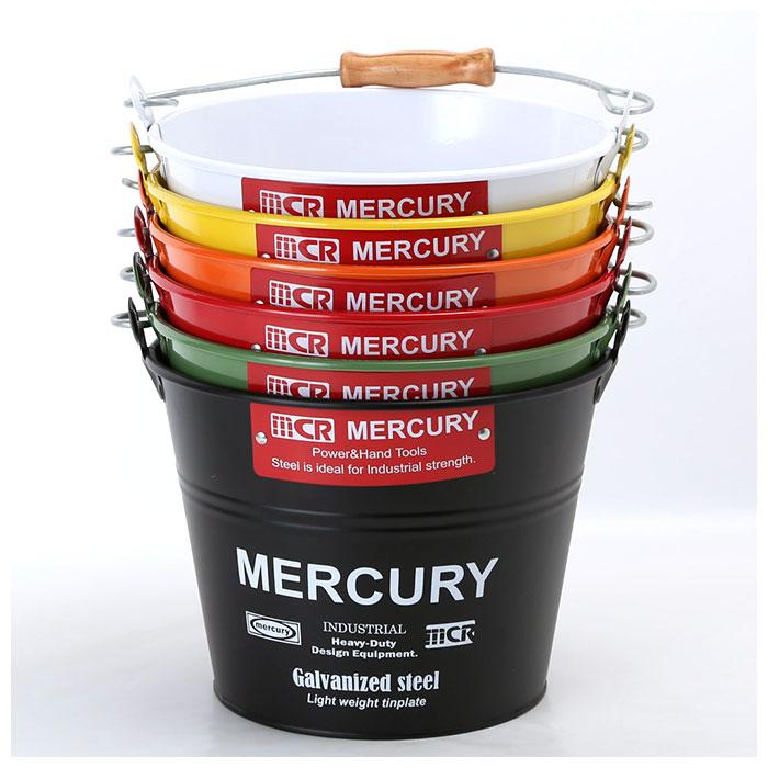 マーキュリー 通販マーキュリー バケツ ブリキバケツ スモール 雑貨 おしゃれ MERCURY 小さめ ブリキ スチール ガーデニング 花壇 植木鉢 鉢植え  マーキュリー | MERCURY | 15
