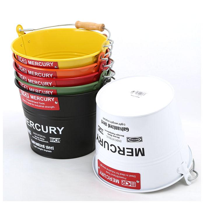 マーキュリー 通販マーキュリー バケツ ブリキバケツ スモール 雑貨 おしゃれ MERCURY 小さめ ブリキ スチール ガーデニング 花壇 植木鉢 鉢植え  マーキュリー | MERCURY | 17