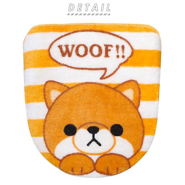 トイレフタカバー 洗浄暖房用 通販 おしゃれ かわいい トイレふたカバー トイレタリー ねこ 猫 キジトラ パンダ シロクマ 豆しば マメシバ  トイレフタカバー | ブランド登録なし | 07