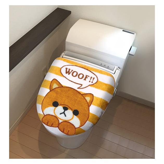 トイレフタカバー 洗浄暖房用 通販 おしゃれ かわいい トイレふたカバー トイレタリー ねこ 猫 キジトラ パンダ シロクマ 豆しば マメシバ  トイレフタカバー | ブランド登録なし | 11