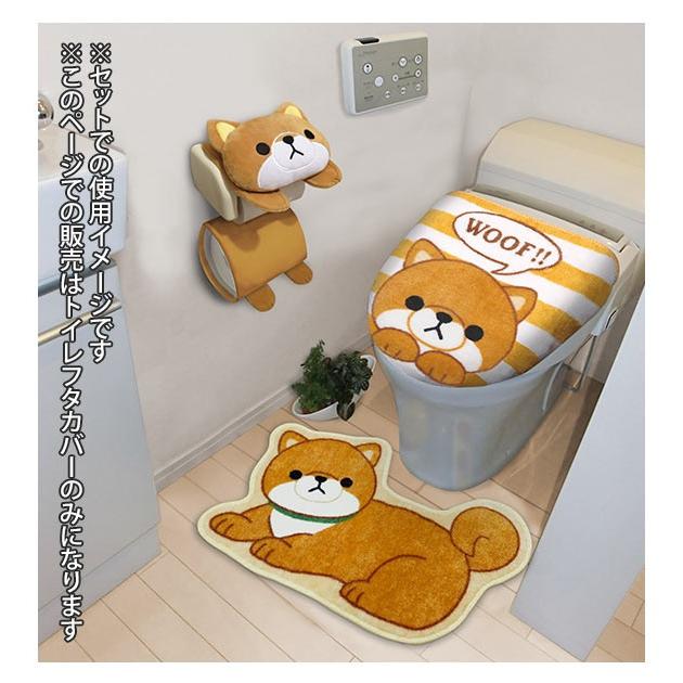トイレフタカバー 洗浄暖房用 通販 おしゃれ かわいい トイレふたカバー トイレタリー ねこ 猫 キジトラ パンダ シロクマ 豆しば マメシバ  トイレフタカバー | ブランド登録なし | 12