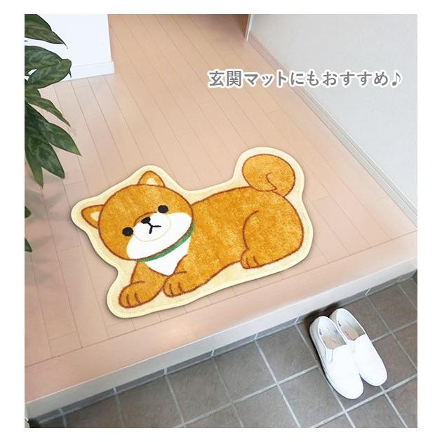 トイレマット かわいい 通販 トイレ マット 単品 キャラクター おしゃれ 豆しば マメシバ ねこ クロ 猫 ミケ ネコ キジトラ いぬ 犬 イヌ トイレマット | 明邦 | 07