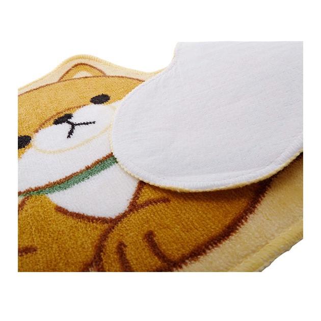 トイレマット かわいい 通販 トイレ マット 単品 キャラクター おしゃれ 豆しば マメシバ ねこ クロ 猫 ミケ ネコ キジトラ いぬ 犬 イヌ トイレマット | 明邦 | 10