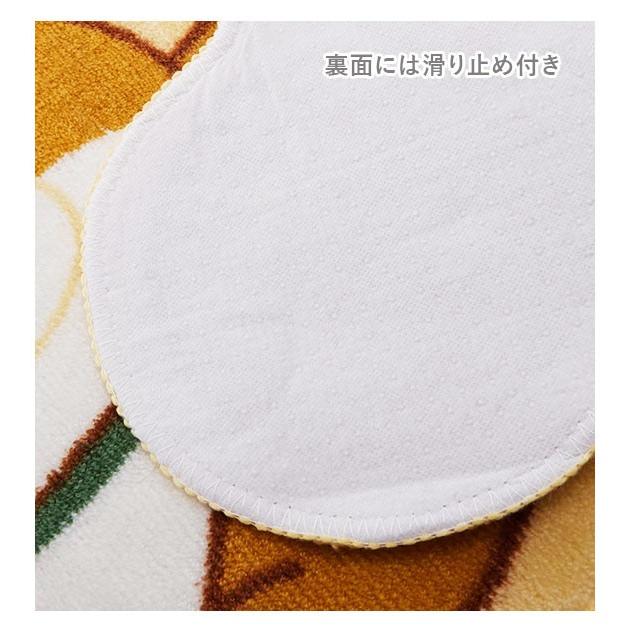 トイレマット かわいい 通販 トイレ マット 単品 キャラクター おしゃれ 豆しば マメシバ ねこ クロ 猫 ミケ ネコ キジトラ いぬ 犬 イヌ トイレマット | 明邦 | 11