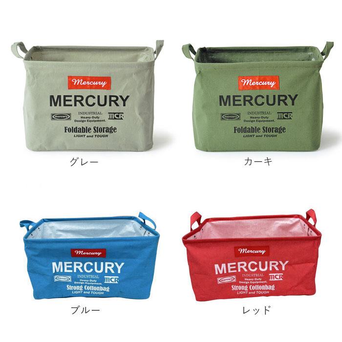 マーキュリー 通販マーキュリー 雑貨 収納ボックス 布 キャンバス おしゃれ キャンバスバケツ 四角 角型 MERCURY レクタングルボックス M リビング マーキュリー | MERCURY | 16