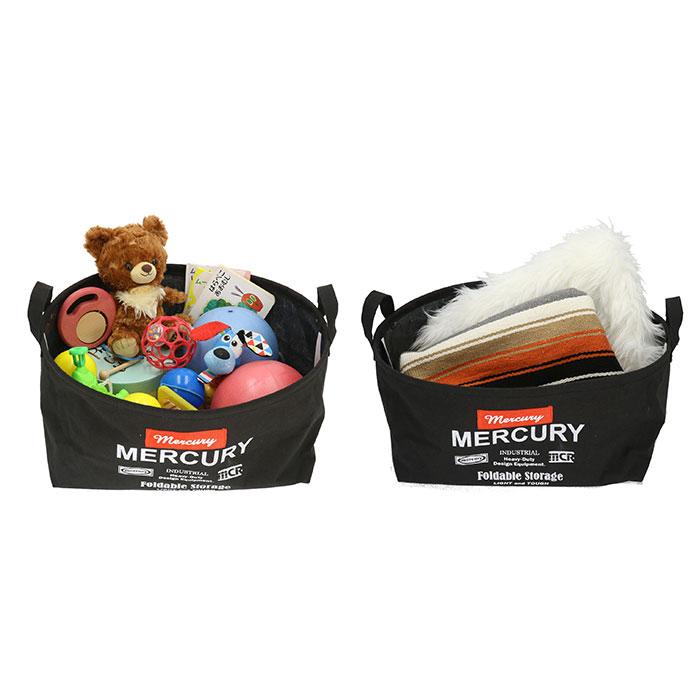 マーキュリー キャンバスバケツ 通販 収納ボックス 布 キャンバス 折りたたみ おしゃれ 雑貨 バケツ MERCURY オーバルバケツ M リビング 収納 マーキュリー | MERCURY | 11