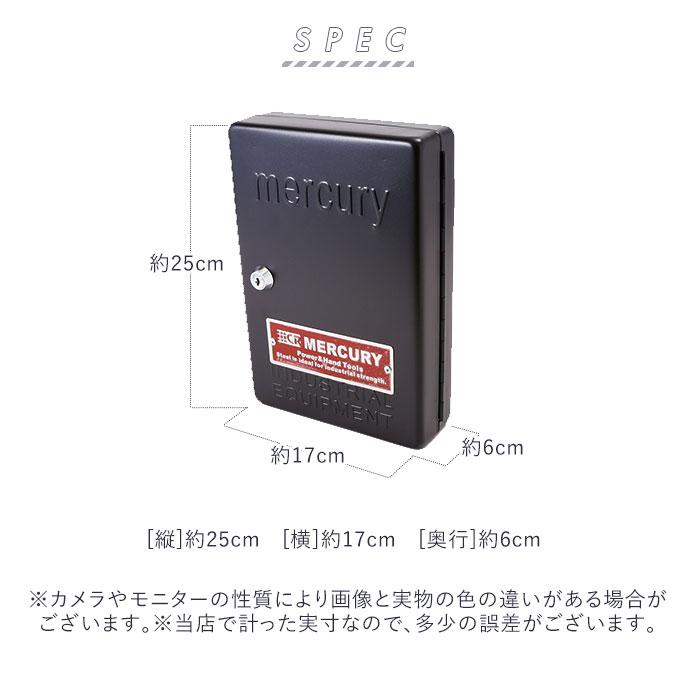 キーボックス 壁掛け おしゃれ 通販 マーキュリー 雑貨 キーキャビネット 鍵付き キーフック キーBOX 玄関 収納 レトロ カラフル アメリカン キーボックス | MERCURY | 16