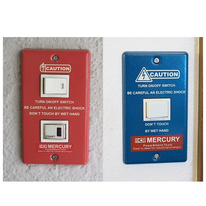 スイッチプレート 通販スイッチプレート おしゃれ ブリキ インダストリアル 男前 スイッチカバー MERCURY 1つスイッチ 2つスイッチ コンセント スイッチプレート | MERCURY | 25