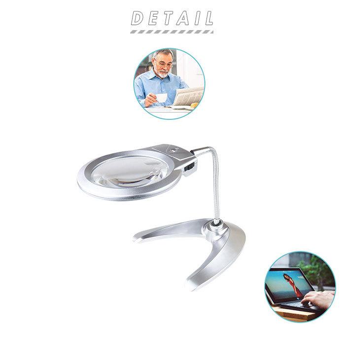 ライト付き スタンドルーペ 通販 拡大鏡 ルーペ スタンド LED ledライト付 卓上 虫眼鏡 虫メガネ 虫めがね スタンドタイプ 読書 新聞 裁縫 趣味 ライト付き |  | 02