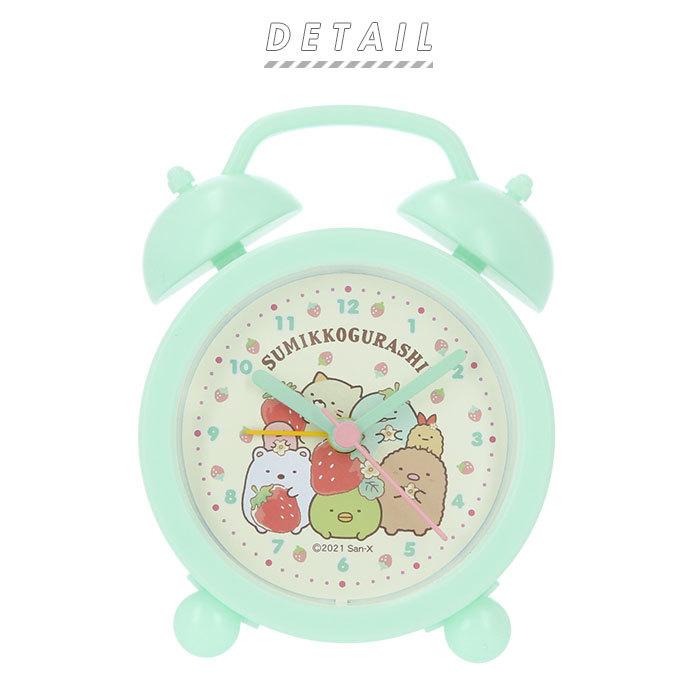 目覚まし時計 子供 通販 女の子 男の子 すみっコぐらし キャラクター アナログ 目覚まし 時計 かわいい 可愛い 小さめ コンパクト たぴおかパーク 目覚まし時計 |  | 03