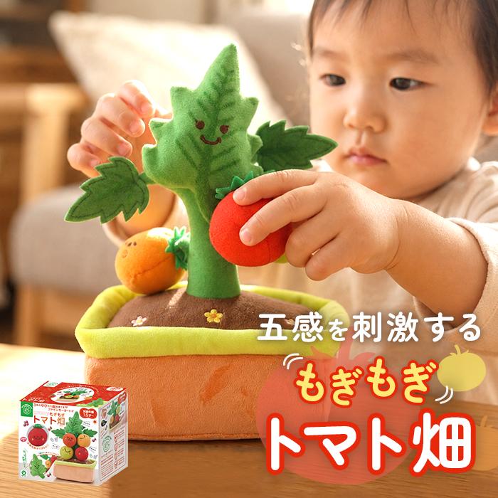 赤ちゃん おもちゃ 指先の知育 通販 ミニファームシリーズ もぎもぎトマト畑 ソフトトイ 知育玩具 ベビー 玩具 布おもちゃ 指先遊び 出産祝い 赤ちゃん | BACKYARD FAMILY