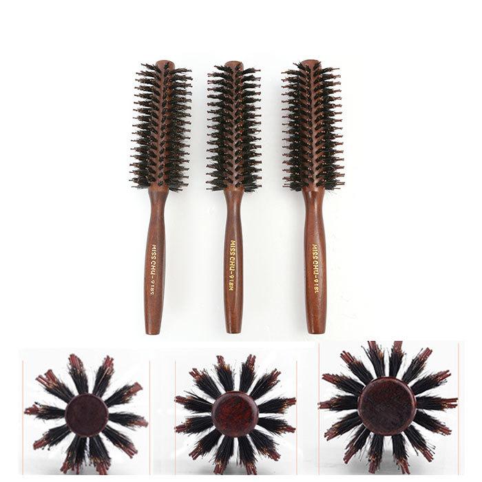 ヘアブラシ 通販ヘアブラシ 豚毛 ロールブラシ カールブラシ ブラシ ブロー ストレート カール くし 櫛 耐熱仕様 レディース メンズ 美容師 業務用  ヘアブラシ |  | 07