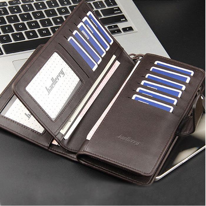 財布 メンズ 長財布 通販 ロングウォレット ファスナー お財布 PU レザー フェイクレザー 大容量 小銭入れ カードケース お札入れ サイフ さいふ 無地 財布 | 