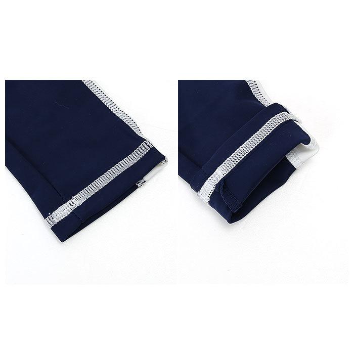 キッズ 水着 男の子 通販 3点セット 上下 ラッシュガード パンツ 短パン ハーフパンツ ショートパンツ 膝上丈 帽子 スイムキャップ 長袖 子供 ジュニア キッズ | ブランド登録なし | 10