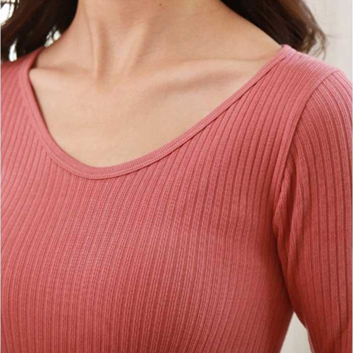 リブインナー 上下セット 通販 肌着 レディース 長袖 インナー アンダーウェア インナーシャツ インナーウェア スパッツ レギンス セット リブインナー |  | 11