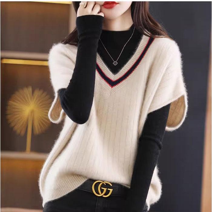 ニット ベスト Vネック レディース 通販 ニットベスト Vネックニットベスト チョッキ ジレ ウェストコート ノースリーブ 重ね着 レイヤード 秋冬 春秋 ニット |  | 07