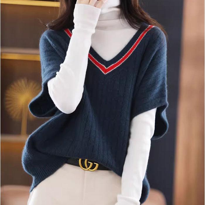 ニット ベスト Vネック レディース 通販 ニットベスト Vネックニットベスト チョッキ ジレ ウェストコート ノースリーブ 重ね着 レイヤード 秋冬 春秋 ニット |  | 09