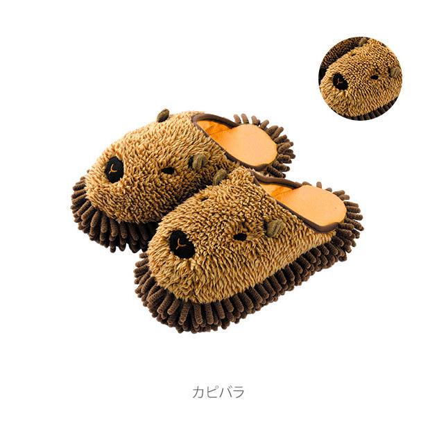 モップスリッパ INTERIOR COMPANY インテリアカンパニー 通販 マイクロファイバー スリッパ 手洗い かわいい おしゃれ どうぶつ アニマル  モップスリッパ |  | 10