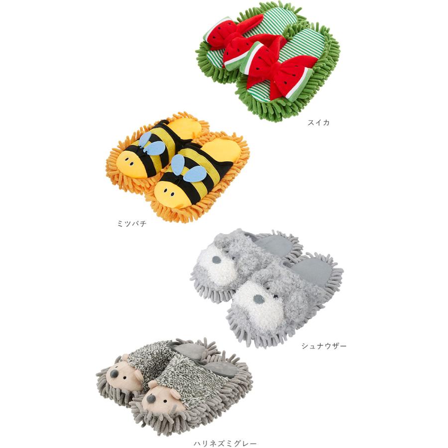 モップスリッパ 洗える 好評 モップ スリッパ お掃除スリッパ フローリング マイクロファイバー 手洗い おそうじスリッパ お掃除 かわいい ねこ  モップスリッパ |  | 08