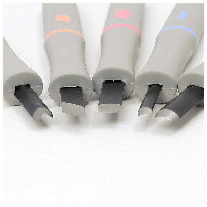 彫刻刀 セット 小学校 5本組 通販 彫刻刀セット 小学生 大工道具 DIY 義春刃物 丸刀 切出刀 平刀 三角刀 ゴムバンド ラバーグリップ プラケース付 彫刻刀 | 義春刃物 | 05