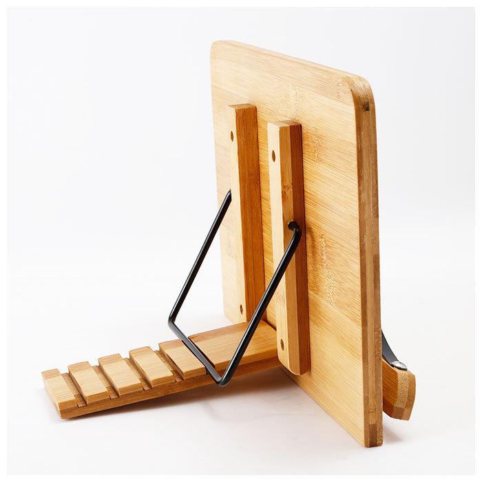 木製ブックスタンド M ブックスタンド 木製 折り畳み ブックレスト 持ち運び レシピスタンド タブレットスタンド おしゃれ 安い 卓上 レシピ立て Ipad スタンド 書見台 楽譜スタンド 本立て Carro デザイン雑貨カロ 料理レシピブック読書スタンド 2つの金属