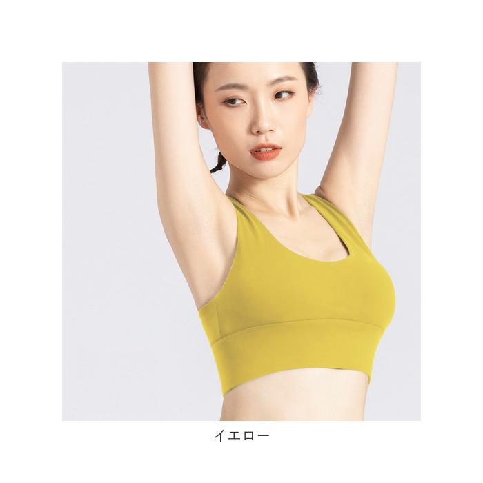 スポーツブラ 通販 4列 ホック 2本 ストラップ Xバック ブラ