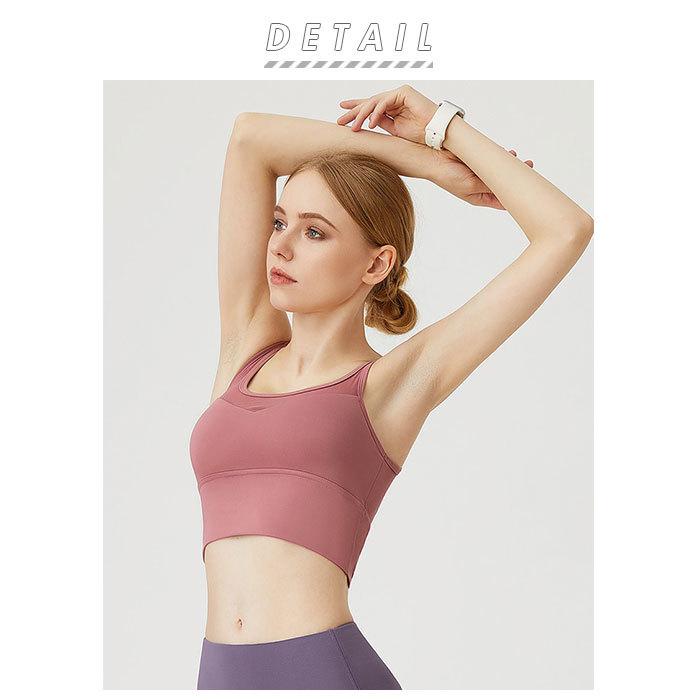スポーツブラ 揺れない 通販 ノンワイヤー Wストラップ ジュニア ブラジャー ヨガウェア ヨガブラ ナイトブラ スポブラ サポートブラ ブラ スポーツブラ | ブランド登録なし | 01