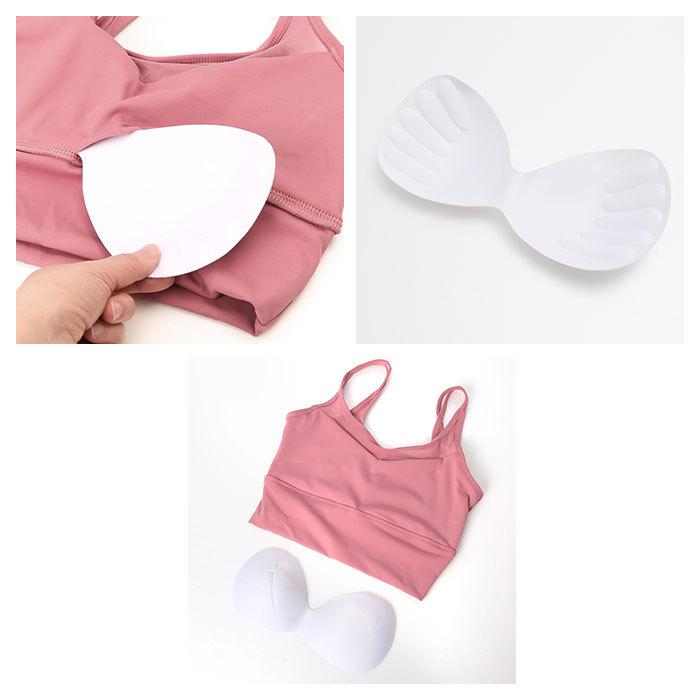 スポーツブラ 揺れない 通販 ノンワイヤー Wストラップ ジュニア ブラジャー ヨガウェア ヨガブラ ナイトブラ スポブラ サポートブラ ブラ スポーツブラ | ブランド登録なし | 13