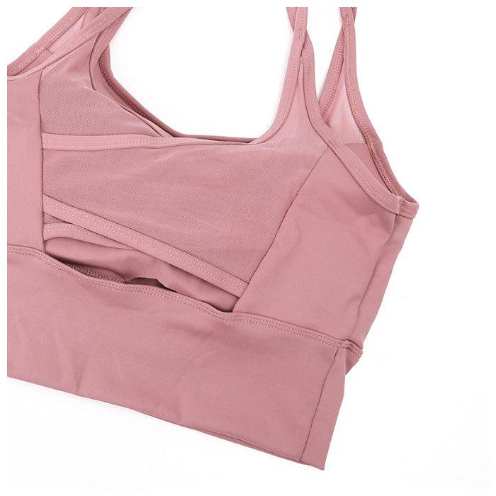 スポーツブラ 揺れない 通販 ノンワイヤー Wストラップ ジュニア ブラジャー ヨガウェア ヨガブラ ナイトブラ スポブラ サポートブラ ブラ スポーツブラ | ブランド登録なし | 06