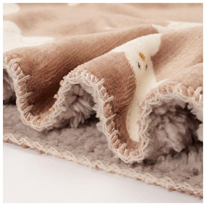 ブランケット ひざ掛け 通販 大判 100 140 ボア 毛布 キッズ 防寒 レディース ファブリック おしゃれ かわいい オフィス 秋 冬 あったかグッズ ブランケット | ブランド登録なし | 24