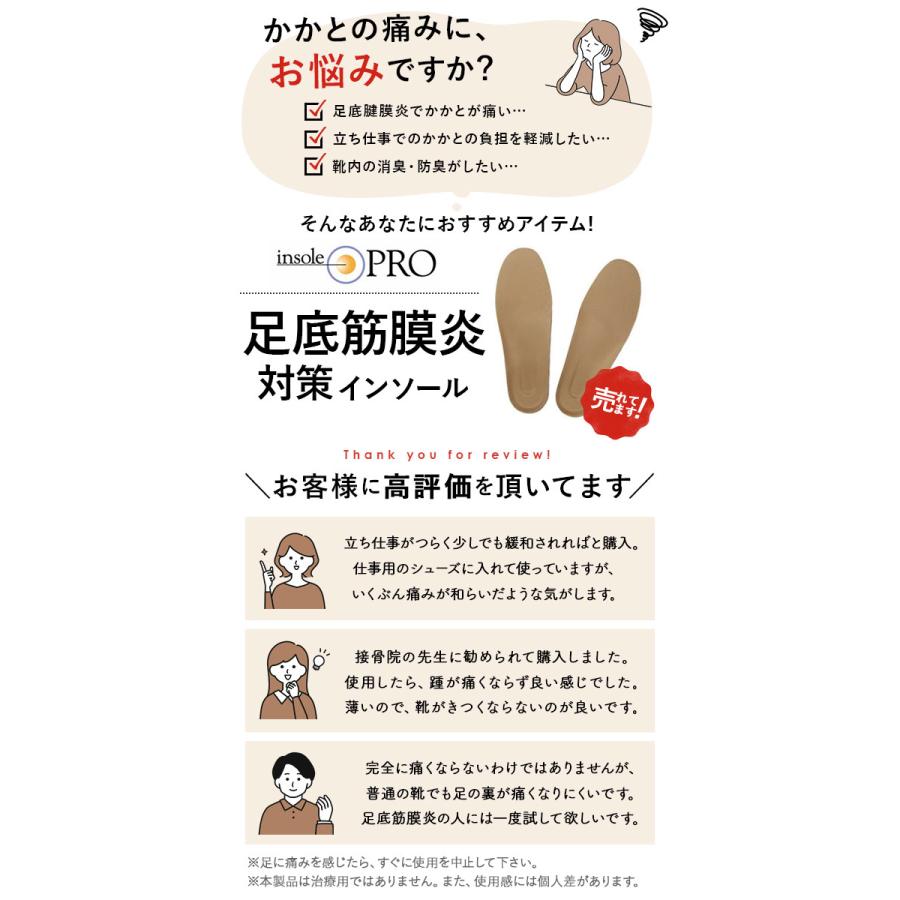 足底筋膜炎 インソールプロ 足底筋膜炎 通販 正規品 おすすめ 立ち仕事 定番 土踏まず 衝撃吸収 女性 レディース insole なかじき 中敷き メンズ |  | 06