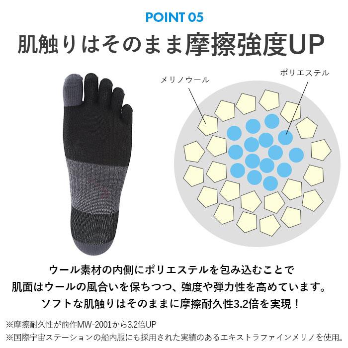 靴下 5本指 ソックス 通販 5本指ソックス アールエル RｘL メリノウール ランニングソックス ユニセックス スポーツソックス 通気性 メンズ 足首の冷え対策 靴下 |  | 15