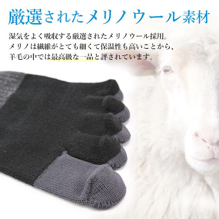 靴下 5本指 ソックス 通販 5本指ソックス アールエル RｘL メリノウール ランニングソックス ユニセックス スポーツソックス 通気性 メンズ 足首の冷え対策 靴下 |  | 09