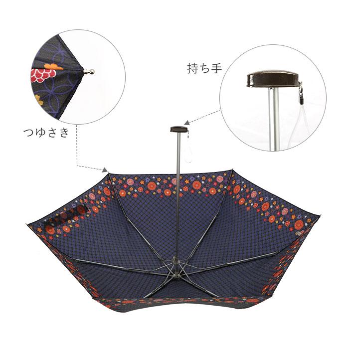 折りたたみ傘 レディース 通販 おしゃれ 50cm 大人 かわいい 和柄 折り畳み傘 可愛い 雨傘 花柄 桜柄 サクラ コンパクト 浴衣 傘 日よけ uvカット uv | BACKYARD FAMILY | 17