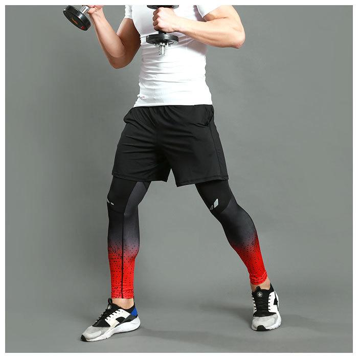 スポーツタイツ メンズ 通販 レディース レギンス スパッツ ランニングウェア スポーツウェア フィット 圧縮 デザイン ランニング フィットネス スポーツタイツ | ブランド登録なし | 05