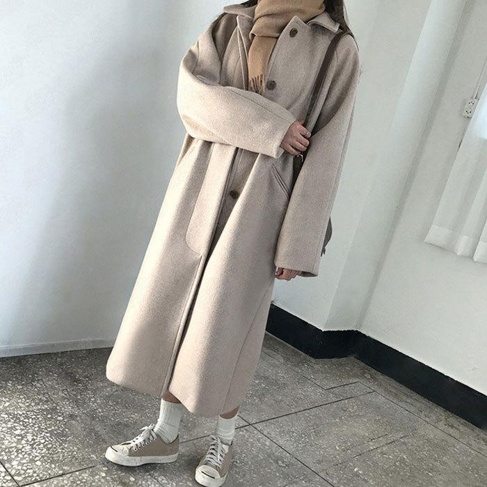 コート レディース 冬 ロング 通販 ステンカラーコート きれいめ 秋冬