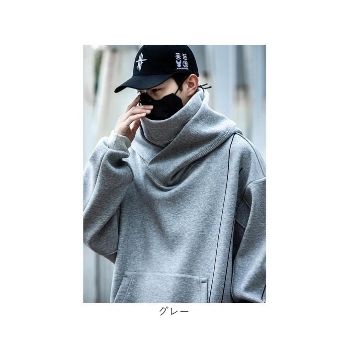 パーカー メンズ 大きいサイズ 通販 プルオーバー ハイネックパーカー ボリュームネックパーカー フーディー フーディ ビッグシルエット ゆったり パーカー |  | 15