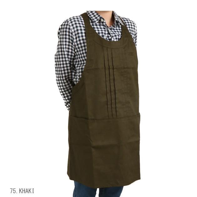 エプロン おしゃれ 保育士 レディース 黒 無地 かわいい 大きいサイズ ワンピース 前掛け ショートエプロン カフェエプロン スタッフエプロン | ブランド登録なし | 07