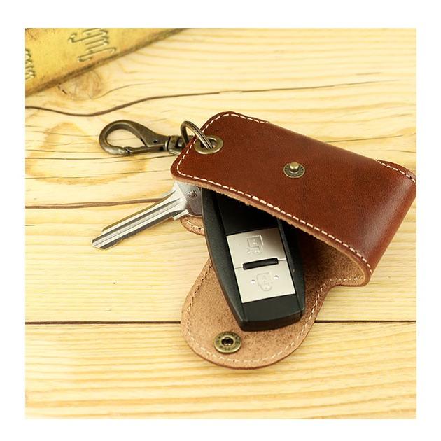 キーケース メンズ スマートキー 通販 プレゼント ブランド 50代 革 栃木レザー 日本製 シンプル 父の日 敬老の日 ホワイトデーお返し 茶色 ブラウン キーケース | ブランド登録なし | 14